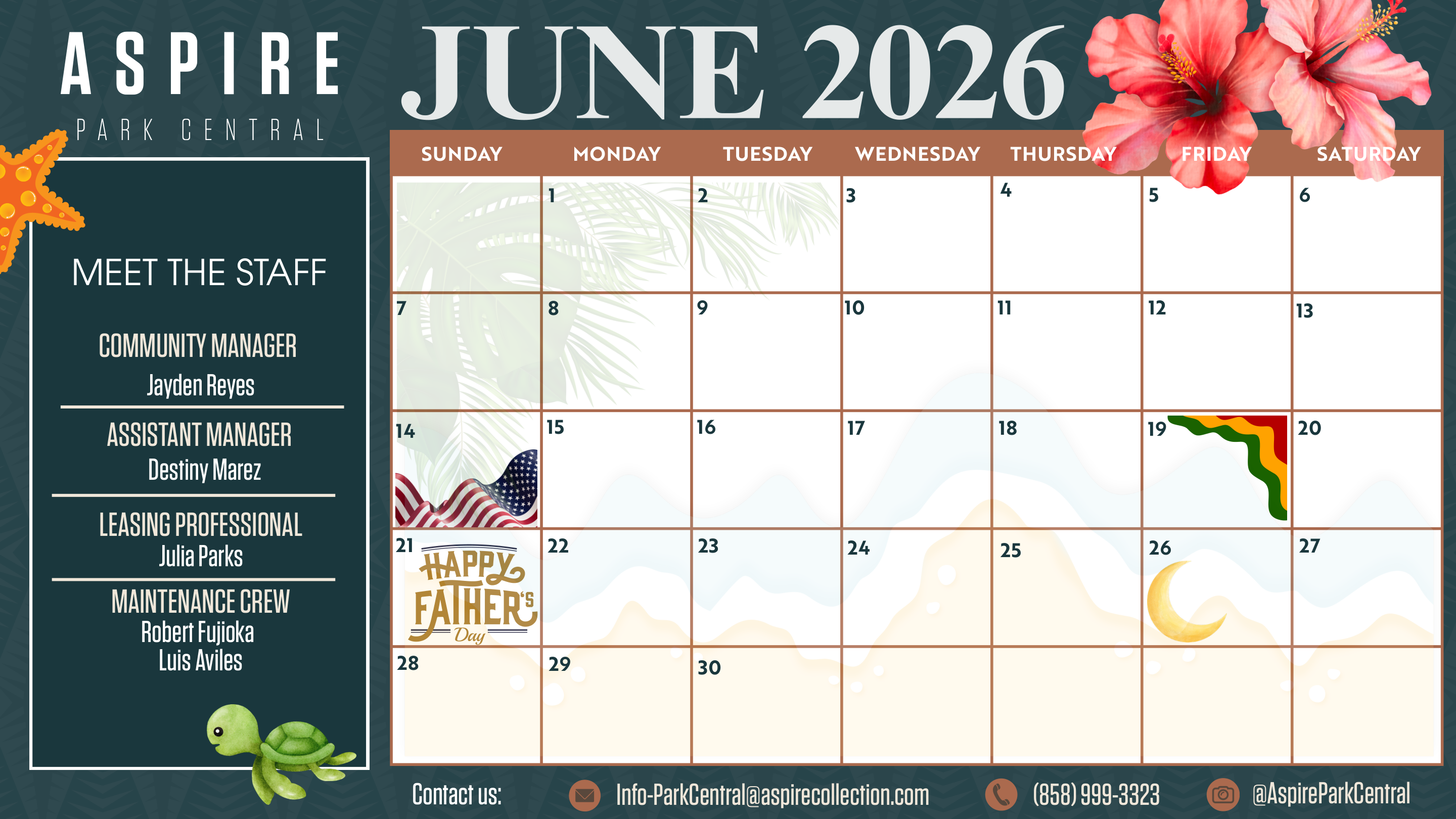June Events Calendar